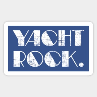 YACHT ROCK /// Retro Faded-Style Typography Design Sticker